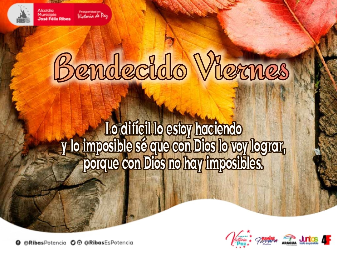 Desde la Casa de la Mujer Josefa Palacios de Ribas les deseamos un Feliz y Bendecido Viernes para todos los Victorianos y Victorianas #VenezuelaAElecciones <a href="/NicolasMaduro/">Nicolás Maduro</a> <a href="/AsiaVillegas/">Asia Villegas</a> <a href="/MarcoTorresPSUV/">Rodolfo Marco Torres</a> <a href="/Mary_RomeroP/">Mary Romero</a> @Sumire_PSUV <a href="/johnbritog/">John Brito</a> <a href="/MinMujerVe/">Min. del PP para la Mujer y la Igualdad de Género</a>
