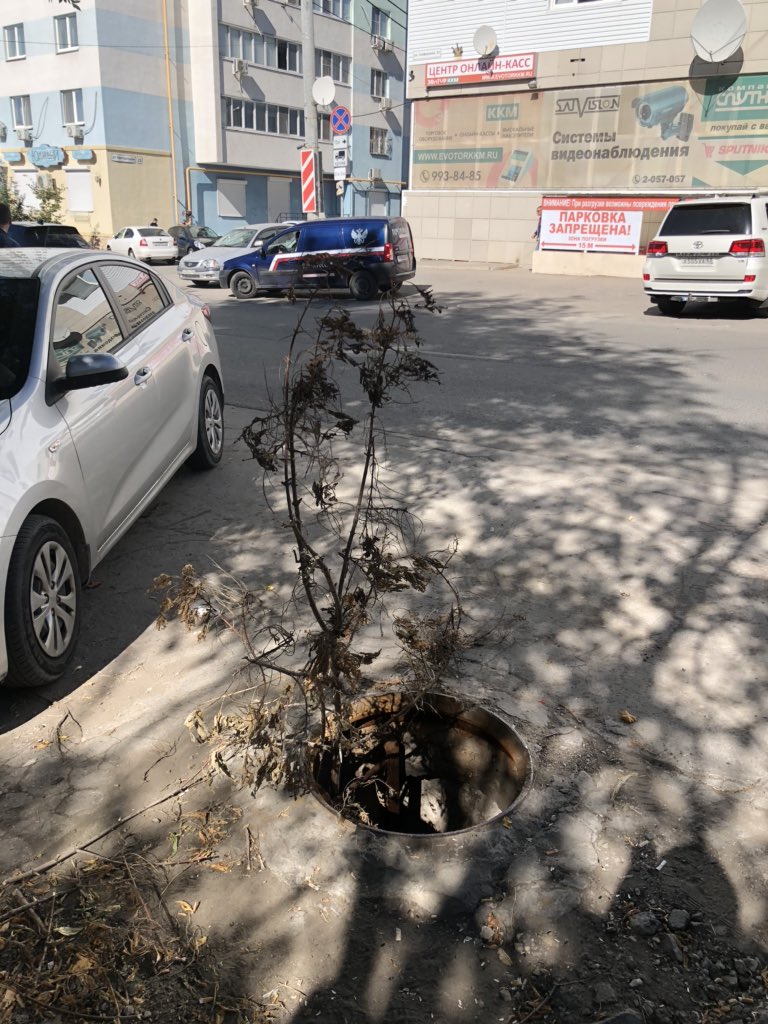 Открыт люк возле дома по ул. Санфировой, 110 <a href="/SamMobilePriem/">Мобильная приемная Губернатора Самарской области</a> <a href="/Adm_Okt_Samara/">Администрация Октябрьского внутригородского района</a> <a href="/DepGorHozSamara/">Департамент ГХиЭ</a>