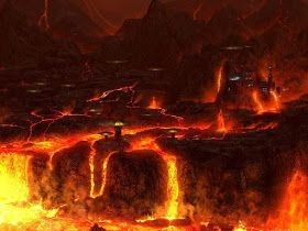 MUSPELHEIM; REALM OF THE FIRE GIANTSThis was the realm of fire and heat. The fire giant Surtr, the bringer of flames, lives in this realm and would only emerge at Ragnorak to destroy Asgard and everything else. The fire from Surtr would melt everything, including Yggdrasil.