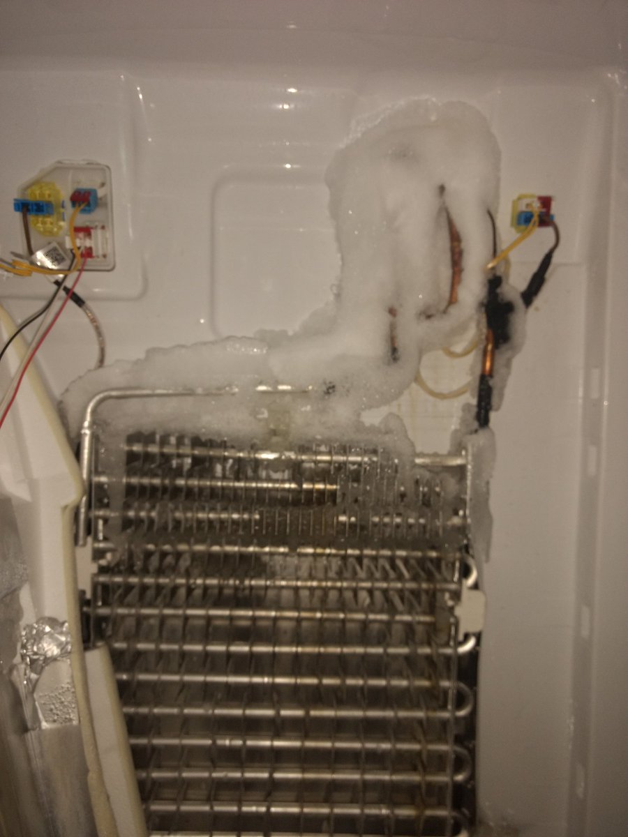 bjbonner1's tweet photo. Samsung customer "not" care??!  Filed with BBB, no call or even an email after sending receipt and pics yet again!  Cooling coils freeze, ice maker doesn't work, GIVE ME MY MONEY BACK! #Samsung #refrigeratorissue #Samsungsucks https://t.co/0Ze673cdSh