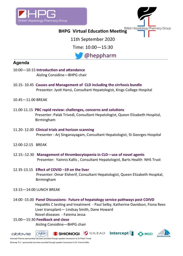 heppharm's tweet photo. ⏰⏰  7️⃣ days until the virtual BHPG educational event: Liver disease- from diagnosis to decomp. Register now for your free place ➡️➡️ https://t.co/QfD3H2BswK https://t.co/dScO7TPZCr