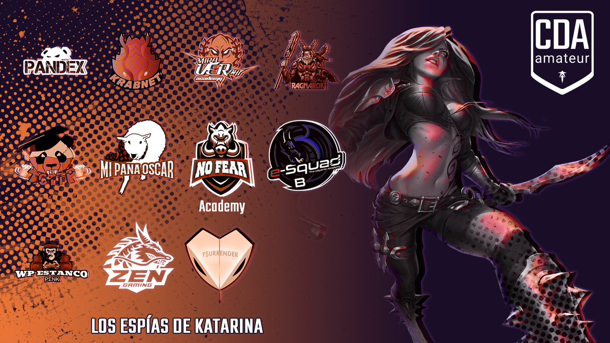 Fsurrender2's tweet photo. Pues confirmamos nuestra nueva entrada a la @LigaCDA, en el grupo Los espías de Katarina:

Top : CeltaEmpire
Jng : Predatorv77 @Predatorkiller8
Mid : Rayman97ESP
Adc : Kenyi03 @oscarpadilla_19
Sup : þø6ÐoŃ @JuanFernandocb

Mucha Suerte a todos. https://t.co/HkOoTzKPL2