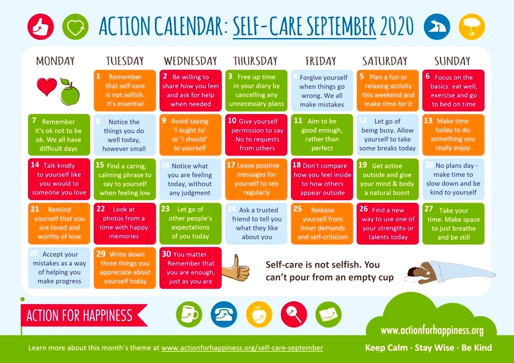 JackieB_Ellis's tweet photo. Good morning!
Alert: September is dedicated for Self-care! Remember it’s a priority and necessity - not a luxury.                                                           https://t.co/bNWL0X9Y4y https://t.co/tkqqfsHRMm