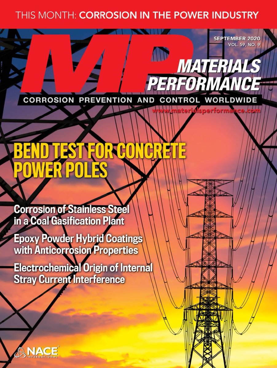 ElsycaTweet's tweet image. Check out the September 2020 issue of @MPcorrosion, where they mention our new paper in collaboration with @StructInt &apos;Variances in Pipeline AC Interference Computational Modeling&apos;. 

#naceinternational #corrosion #acinterference

nace.mydigitalpublication.com/display_articl…