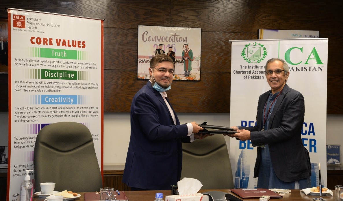 ibakhiofficial's tweet photo. (1/2) The IBA Karachi and Institute of Chartered Accountants of Pakistan (ICAP) laid the foundation of ICAP-IBA Research Unit (IIRU) to promote research in the field of Accounting and Finance. 
#IBAKarachi #buildingacademicties #PromotingResearch https://t.co/JMHUzi8yCE