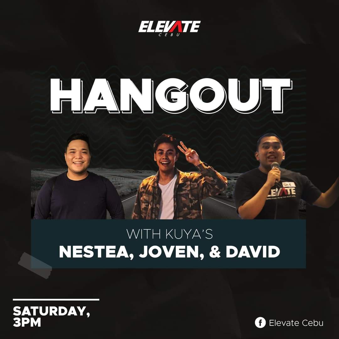 elevatecebuph's tweet photo. Hangout with our Elevate Cebu kuyas this Saturday!
Don’t forget to invite your friends and let’s enjoy the time together. 😉

ONLINE HANGOUT | 3:00PM via Livestream
➡️ Elevate Cebu

#ElevateCebu #ElevateOnline https://t.co/biRn1eVlYv