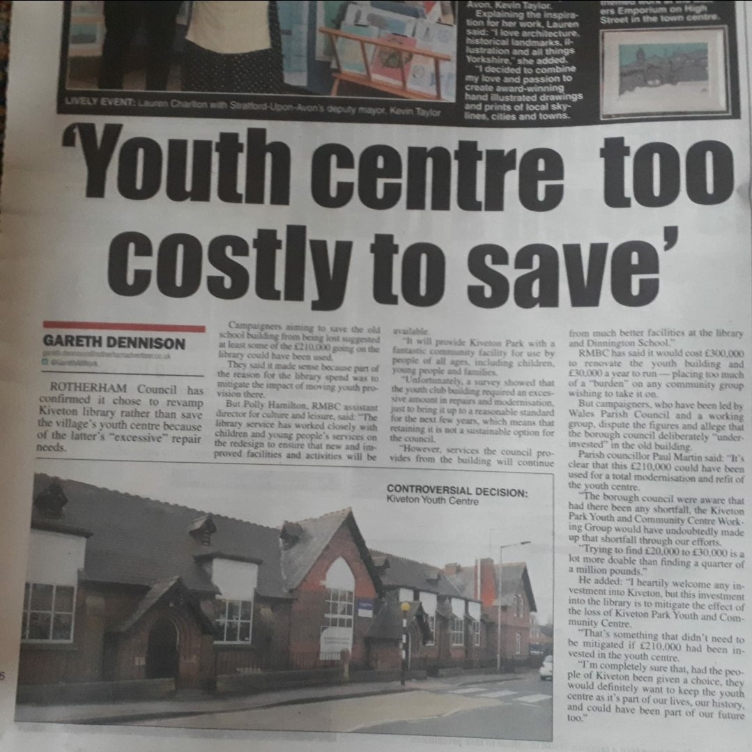 Local Green Parish Cllr Paul Martin is fighting to save the much loved Youth Centre that the people of Wales and Kiveton Park have used for generations. Rotherham Labour has other ideas though.