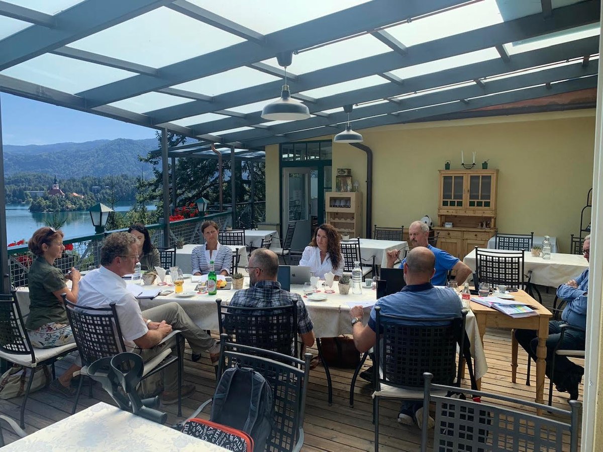 sustowns's tweet photo. Today's local group meeting in municipality Bled. We are making new steps in achieving the goals in local action plans for enhancing SUStainable tourism in pilot municipalities Bled.#sustowns #projectsustowns #sustainabletourism #medprogramme #Slovenia #Gorenjska #BSCKranj https://t.co/NiHNckGSsq