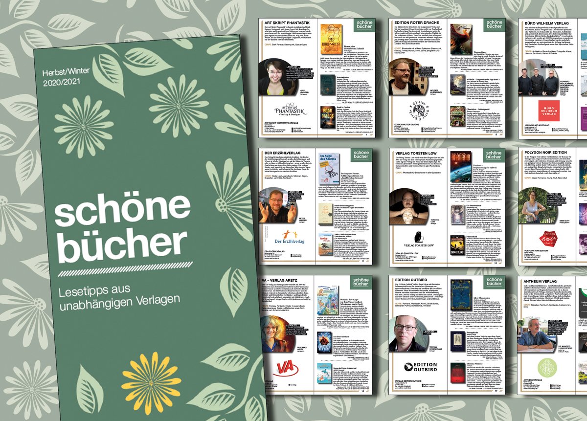 Auch das Netzwerk "Schöne Bücher"
 ist bei #verlagebesuchen dabei! Ganz virtuell könnt ihr hier in den Programmen von 52 Verlagen stöbern. Ob Autoren, Grafiker, Herausgeber, die Verleger selbst: Lernt kreative Köpfe kennen! 

verlagebesuchen.de/event/schoene-…