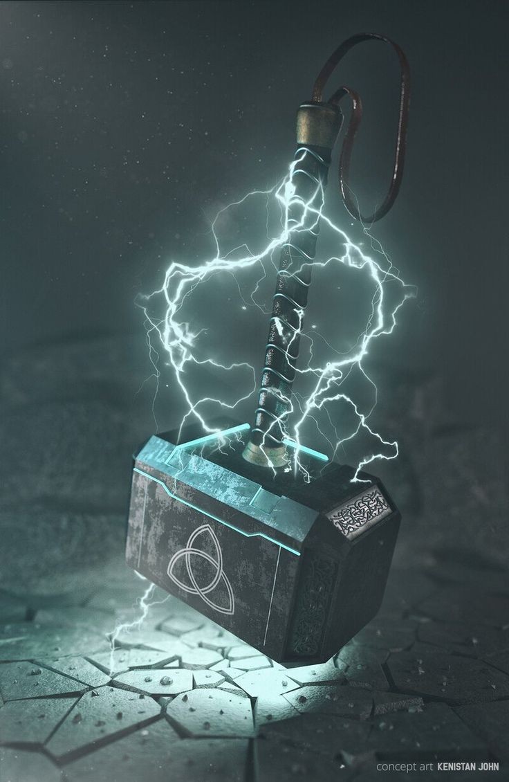 Mjolnir, the most famous gift of the dwarves, the hammer of Thor.