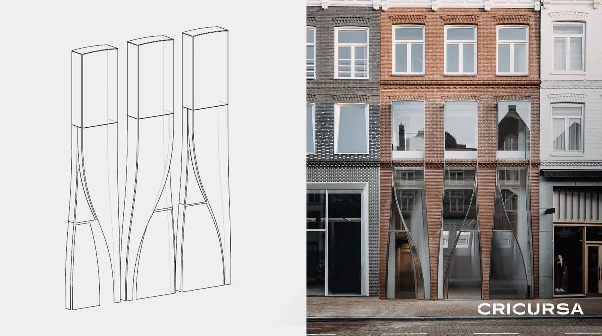 cricursa's tweet photo. Renovation of the facade of P.C. Hoofstraat 138 ‘The Looking Glass’, designed by @UNStudio_Arch, wins 🏆 @Architizer Architizer A+Award in the category of Architecture + Glass. Congratulations to the team. 👏🏻👏🏻👏🏻

Cheers!🍸

#ArchitizerAwards #curvedglass  #facadedesign https://t.co/C6GsczDxXA