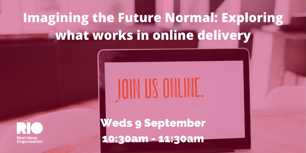 realideasorg's tweet photo. 📣Have you registered to our webinar next week? We'll be loking  ahead to the future normal of online delivery. You can register to the webinar here: https://t.co/voZNo7ruZ6 #webinar @PDSW_org @Creative_Youth @PrimeTheatreUK https://t.co/ONy5v3Sa16