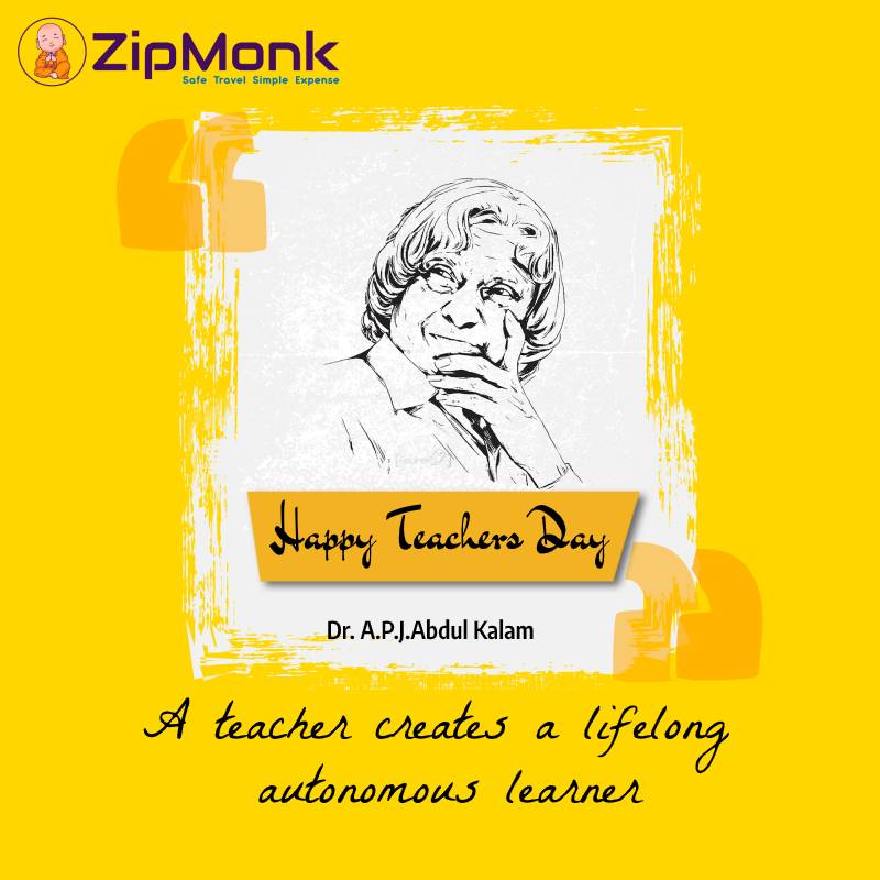 EZipmonk's tweet photo. Wishing all the teachers who taught us and who continue to teach us everyday, a Happy Teachers day- from ZipMonk

#expensereductionanalysts #financetransformation #financeleaders #administrativeassistant #financeprofessionals https://t.co/fK212qovrE