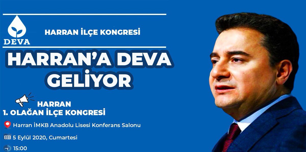 hartavi's tweet image. Harran için DEVA vakti. Yarın Harran’dayız. DEVA kapısı herkese açıktır. Bekleriz. 

#DevaPartisi
#ŞanlıurfaDeva