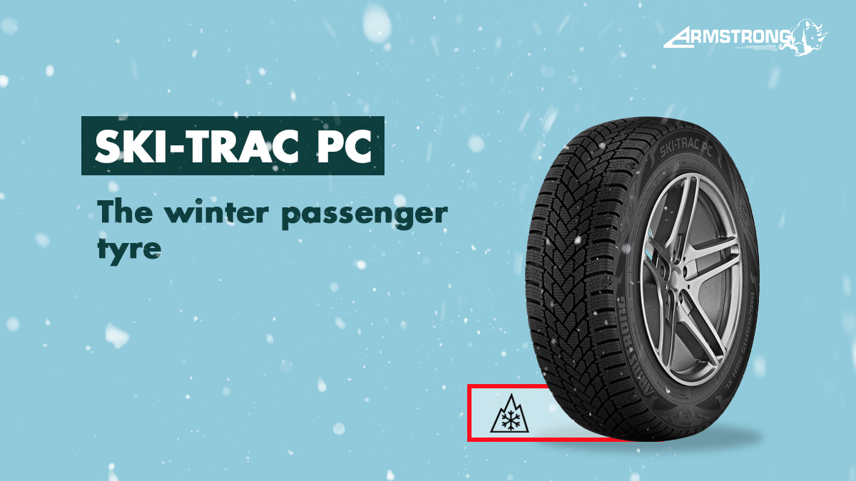 ArmstrongTyres's tweet photo. Safety first! The new SKI-TRAC PC's directional tread, sipe design, and grooves work together to increase safety, grip, and comfort.
.
.
#ArmstrongTyres #SkiTracPC #Winter #WinterTyres #TravelSafe https://t.co/AnnLPyK2l5