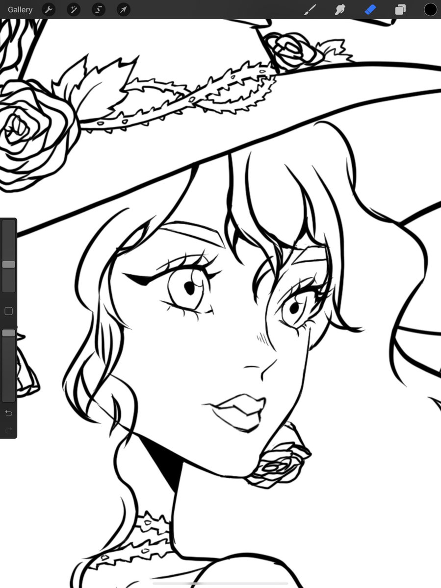 I'm reworking some of my linearts for the colouring book I'm planning to make and this is a 2019 vs 2020 improvement 😚 
