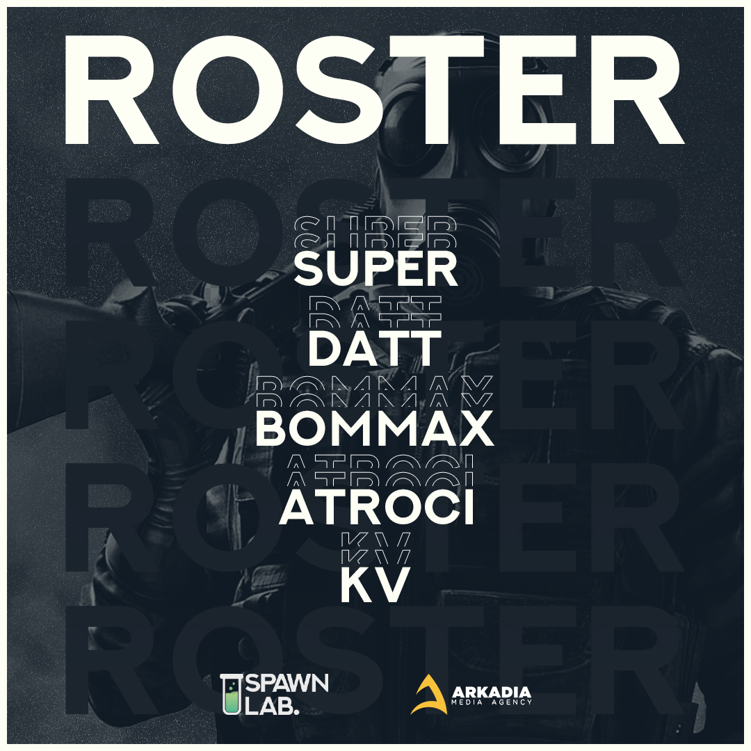 Guys, it is with great pleasure that, after in-depth analysis and work with the staff, we are here today to announce our team for this R6S's PG Nationals: Super, Datt, Bommax, Atroci, Kv. Best wishes to our boys and a very big good luck for this new adventure in MWZ.