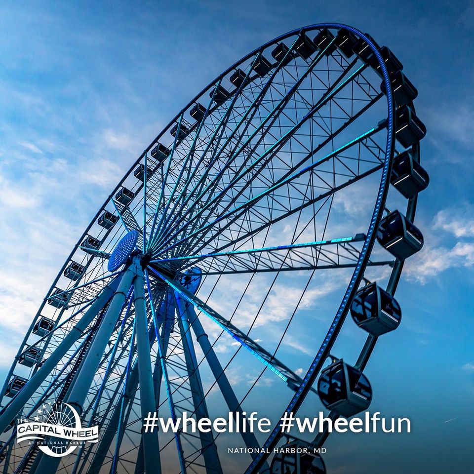 WestphaliaTC's tweet photo. It’s FRIYAY!!!! Enjoy an experience that is safe and fun. For only $15, you can take in the views of National Harbor from your very own private gondola. The Capital Wheel is open daily from 10am - 8pm! #wheellife #wheelfun https://t.co/RLADZdODnE