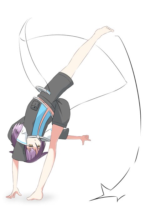 後ろ回し蹴りのtwitterイラスト検索結果