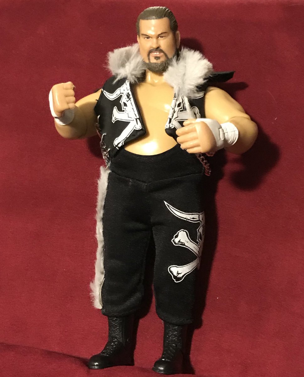JWsWrestlingMem's tweet photo. Friday fun! Sometimes the FTC bodies aren’t the greatest. Took a naked Jakks Gorilla (will you stop?) and popped on the Bull head, hands and clothes. Sturdy new fig! #BullJames #WrestlingFigures #BullDempsey #FigureFriday https://t.co/40u7ah6sl1