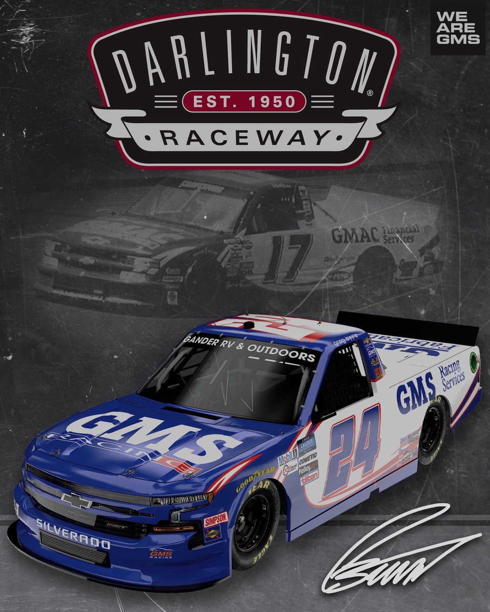 The Biff. Is. Back!

<a href="/gbiffle/">Greg Biffle</a> returns to <a href="/NASCAR_Trucks/">NASCAR CRAFTSMAN Trucks</a> with a special Ricky Hendrick tribute scheme for #NASCARThrowback weekend at <a href="/TooToughToTame/">Darlington Raceway</a>. 

#WeAreGMS #NASCAR #Team24