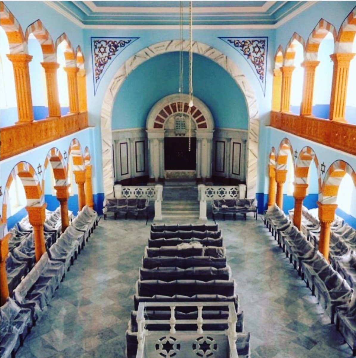 The Maghen Abraham Synagogue was built in 1925 in Beirut.The PLO guarded the synagogue when it controlled the area. It was abandoned after it was badly damaged by Israeli bombing in 1982. It was restored in 2010 but has been damaged by the 2020 Beirut explosion.