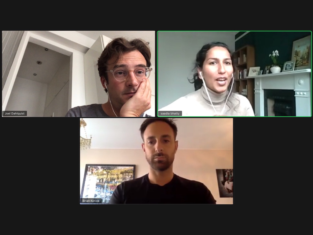 Brainstorming and chitchatting. Season 5 is in the pipeline! <a href="/BhattySaadia/">Saadia Bhatty</a> <a href="/BrianKotick/">Brian Matthew Kotick</a> <a href="/joeldahlquist/">Joel</a>