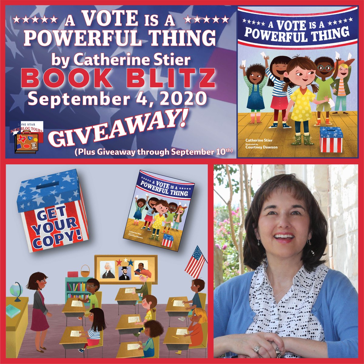 Fantastic Book Blitz on the blog today readers! A Vote is a Powerful Thing is a perfect read for the times. There’s a giveaway too - check it out! ow.ly/83Xj30r89Ad #giveaway #childrensbook #picturebook #TexaAuthor #awardwinningauthor #vote
#electionprocess #powerofthevote