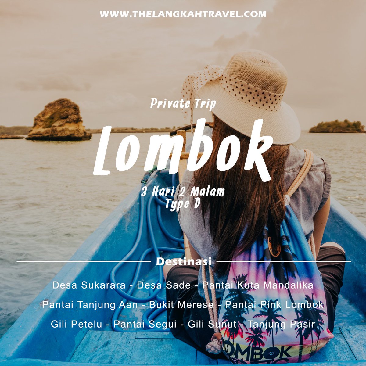 Bosan di rumah? Pengen jalan2?
Tetap perharikan protokol kesehatan yah!
Cek paket liburan ke Lombok di thelangkahtravel.com
Lagi banyak DISKON menarik lho 😊