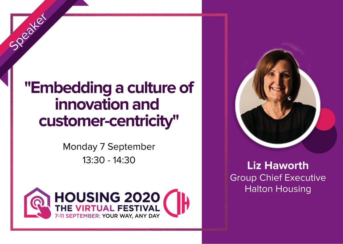 HaltonHousing's tweet photo. This promises to be a really insightful and practical session for housing associations seeking to embed innovation into their work, whilst firmly keeping customers at the centre.  Don't miss it!  #3daystogo #virtualhousingfestival @CIHhousing https://t.co/DkRuWJkFJm