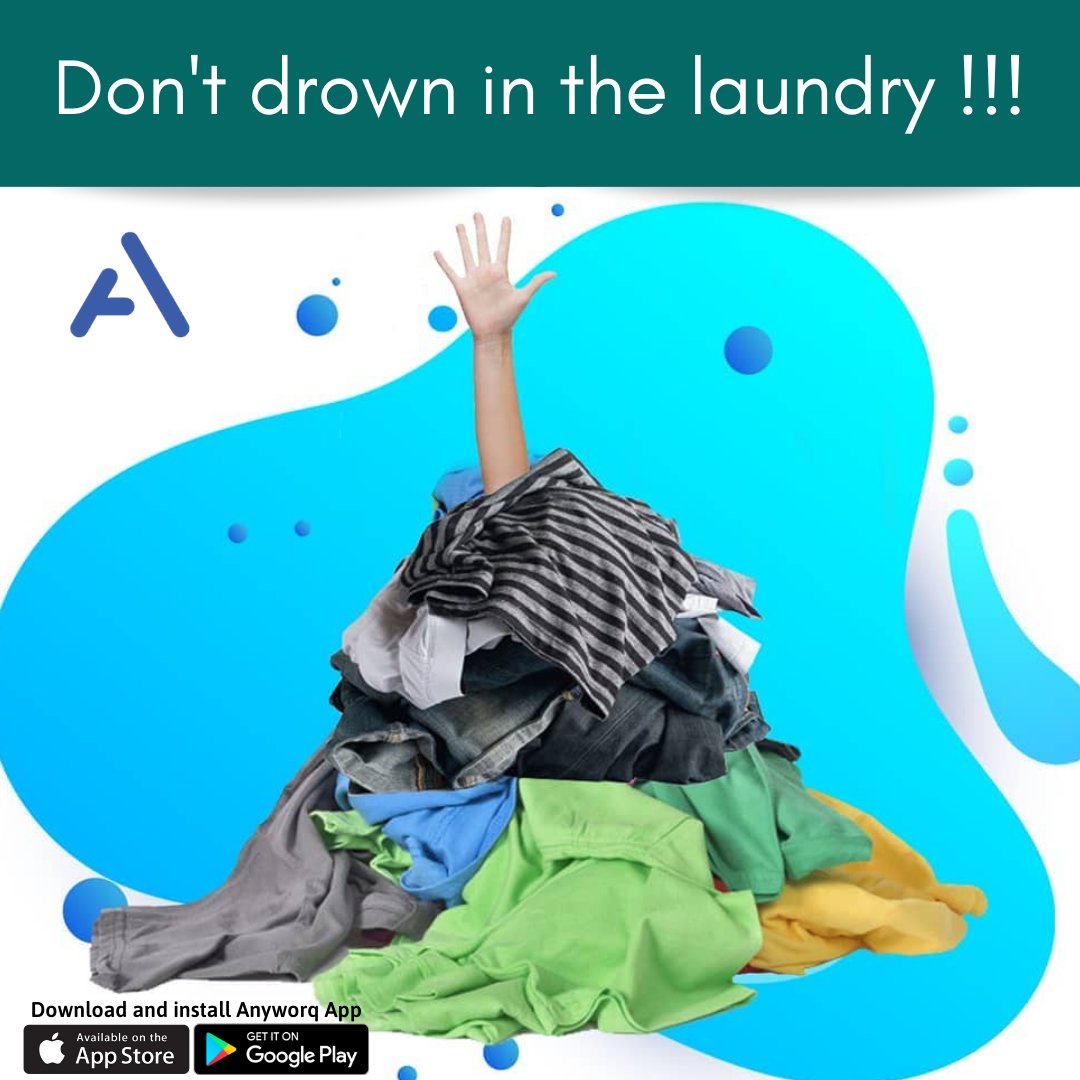 anyworq's tweet photo. The struggle is real! Let us help you with that mountain of clothes while you enjoy your weekend. Download and install the Anyworq app to get started.
Your first service request is FREE with Promo code ANYWORQLAUNDRY
.
#anyworq #anyworqondemand #laundry #weekend #weekendlaundry https://t.co/vJ7YYJB86t