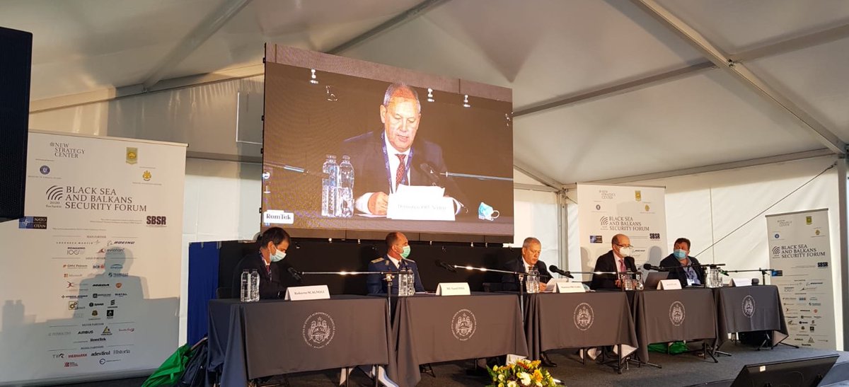 NSC_Romania's tweet photo. Space: Cooperation, Rivalry or Confrontation? How Can We Avoid a Star War? - chair: LTG (Ret) Dumitru Prunariu @space103 &amp; speakers: MG Viorel Pană, Chief of the Air Forces, @sducaru, Director of @eusatcen, Col. Daniel Cocolici, @MApNRomania &amp; Mr. Roberto Scagnoli of @RartelSa https://t.co/XhwAWkbxuh