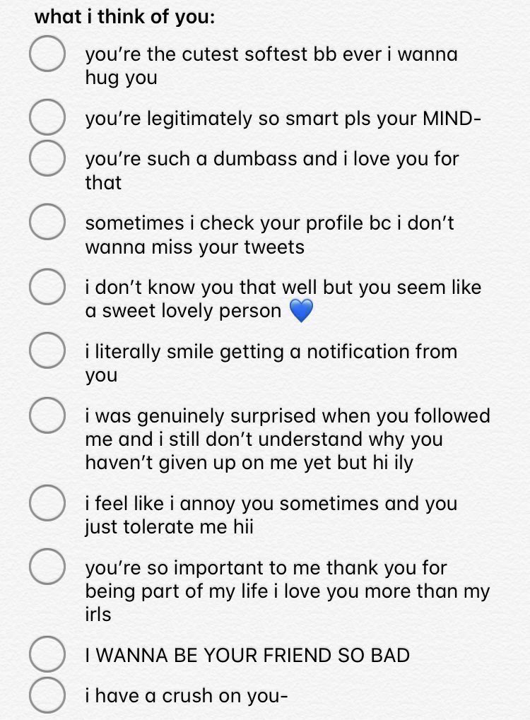 shyxmade's tweet photo. Ima do this thing too.
Like and I’ll send you this filled out.
(I’ll be using my other account to reply) https://t.co/floRdBMUlA
