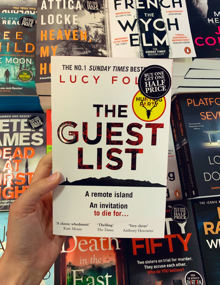 Our thriller Book of the month is #TheGuestList from @lucyfoleytweets. A classic Christie-esque whodunnit, with the suspects trapped on an island! We know how much you all loved #TheHuntingParty - give this a try! But don’t tell us who did it!
