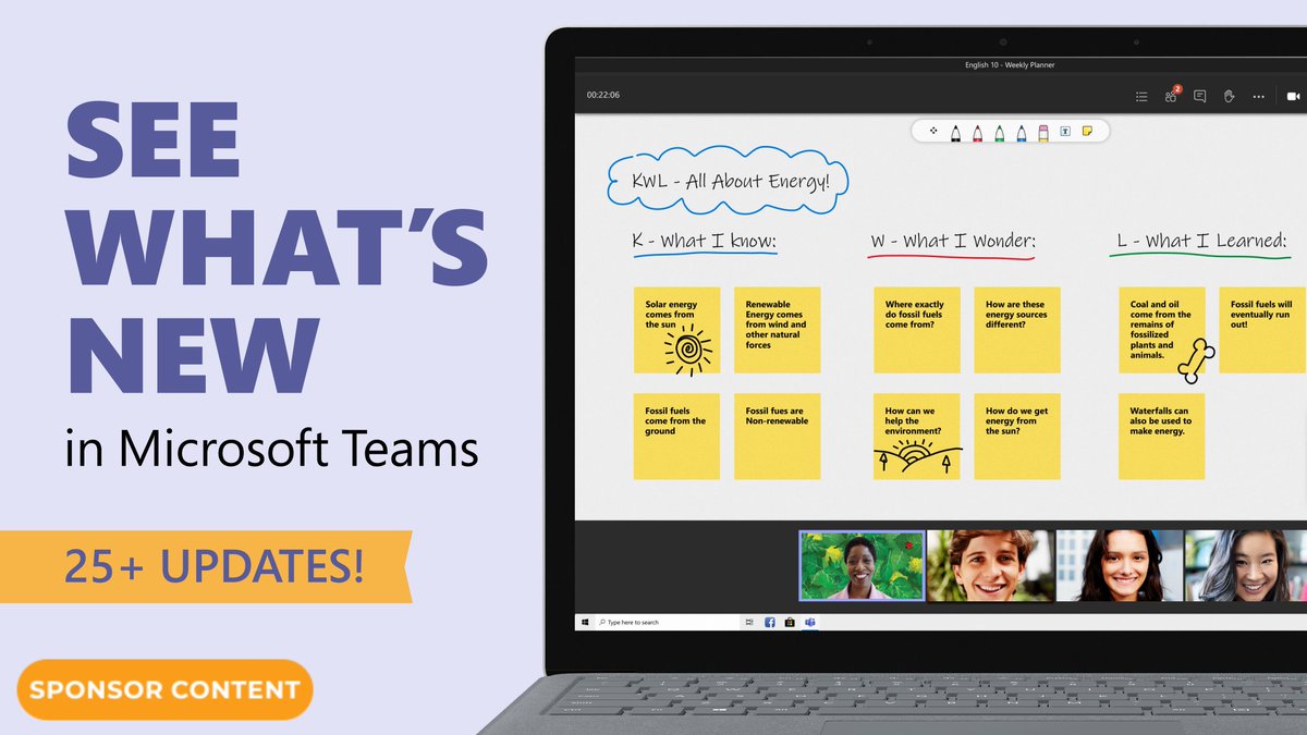 educationweek's tweet photo. ICYMI: #MicrosoftTeams is rolling out cool new features this fall! Get all the details on updates designed to help educators, students, and families adapt to #HybridLearning. https://t.co/pteiK1R6hZ #sponsorcontent https://t.co/Jgn6YjyKBA