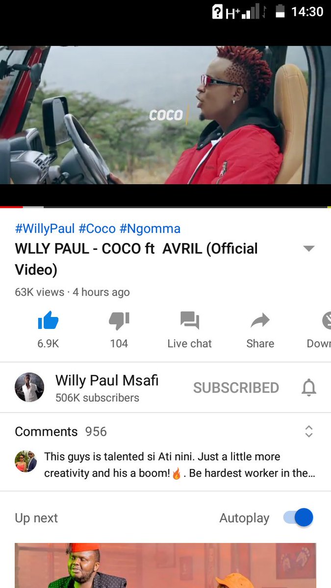 purity_mimosa's tweet photo. Ahhh..this is the song of the year.
#coco
@WillyPaulMusic 
@AvrilKenya 
@AminahRamadhan3 
@SaldidoRecords 
@Mpaulofficial 
@KiriMsafi https://t.co/FgwWuNskKX