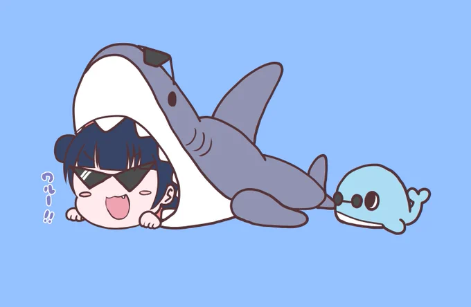 落書き「ちょいわるよしこさめとポエポエ」 