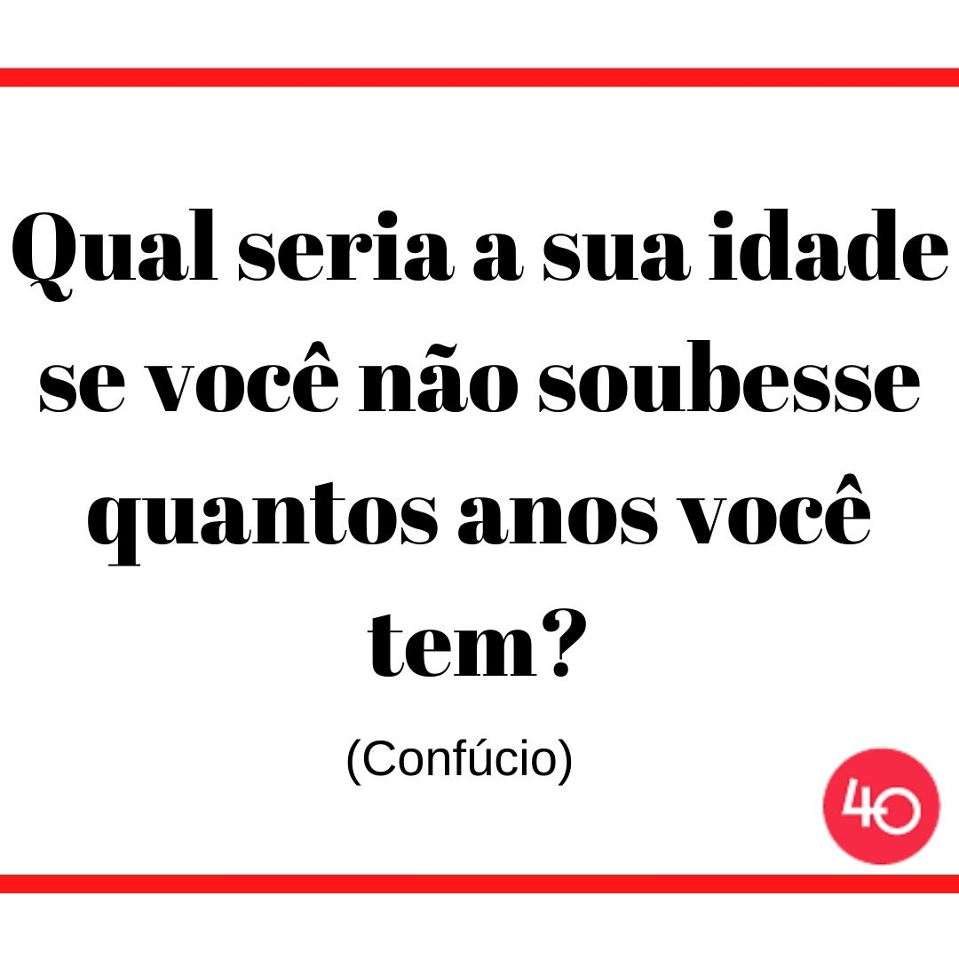 novos40's tweet photo. Qual seria a sua idade se você não soubesse quantos anos tem?

#idade #frases #pensamentos #quotes #age #ageing #ageinggracefully #ageingbetter #ageless https://t.co/4bd5vzPedU