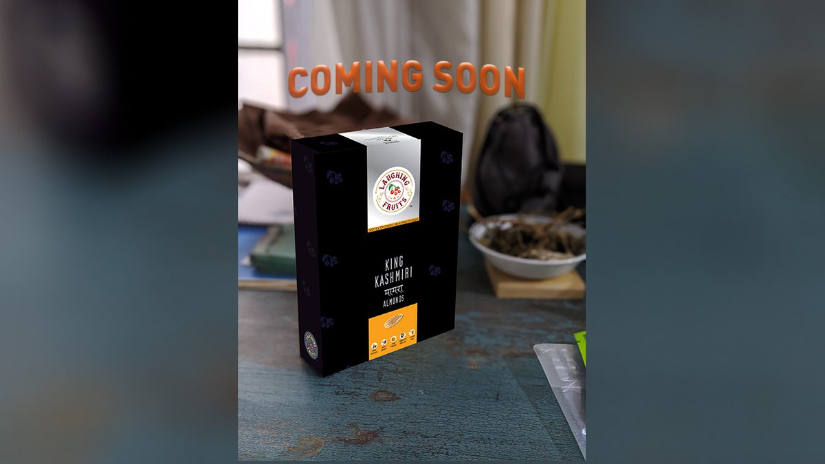 LaughingFruits's tweet photo. Coming soon. Shalimar Selection of dry fruits laughing soon. Watch this space.  

#LaughingFruits #ROSIKU #ShalimarSelection https://t.co/KIzsoGRhEd