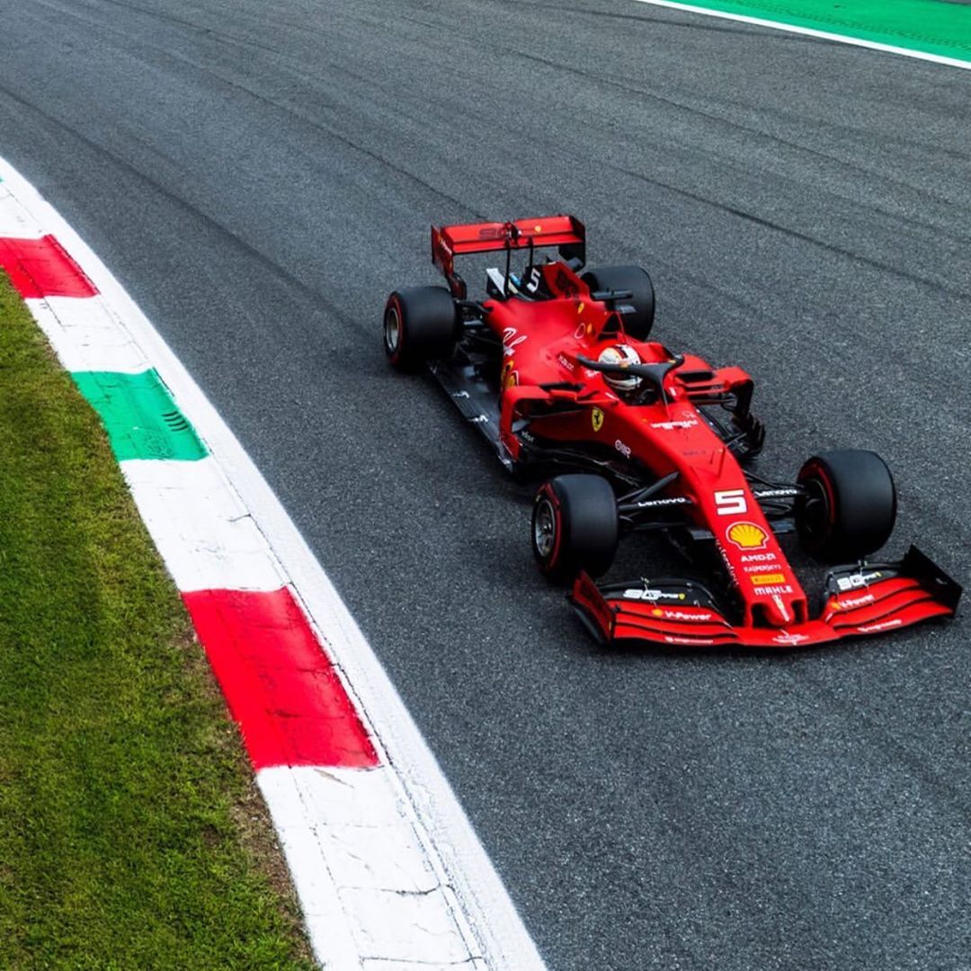 5Vettel5's tweet photo. #FP1 done✅

Seb P19 
Charles P11

#F1 #ItalianGP🇮🇹 #essereFerrari #seb5 #Charles16 #Motorsport 
#SF1000 #Racing https://t.co/eIBC8MH0hY