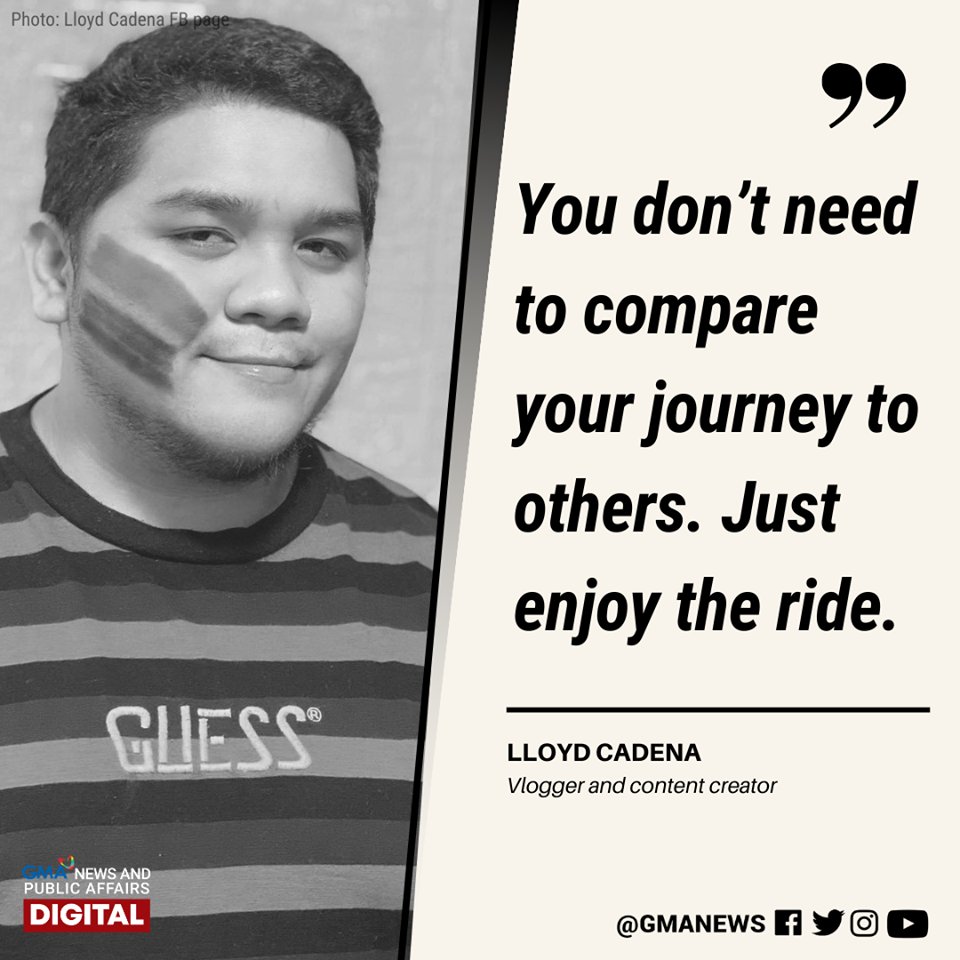 gmanews's tweet photo. Just enjoy the ride -- 'Yan ang isang payo tungkol sa buhay ni Lloyd Cadena sa kaniyang followers. https://t.co/zaGzvCPN5K