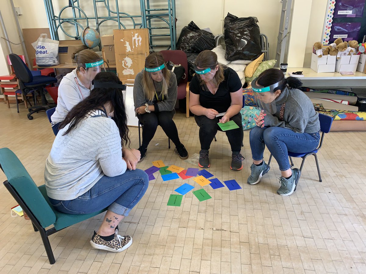 realPE_Annie's tweet photo. Im at the wonderful John of Gaunt Infant School , Norfolk ...fantastic staff and great at Rock, Paper Scissors! Currently we are discussing essential learning behaviours and demonstrating how this aligns with our real PE approach . #realPE #multiability #createdevelopment https://t.co/JlCCnVC9rX