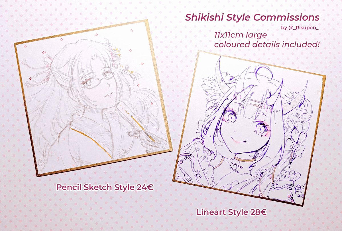 _Risupon_'s tweet image. 🌸 Sketch Commissions OPEN 🌸

I&apos;m part of @Connichi online this year, so I&apos;m offering time limited commissions until Sunday midnight!

✨ Rules are in the next tweet 💕
✨ RTs / likes = 💖

#Connichi2020 #ConLine20