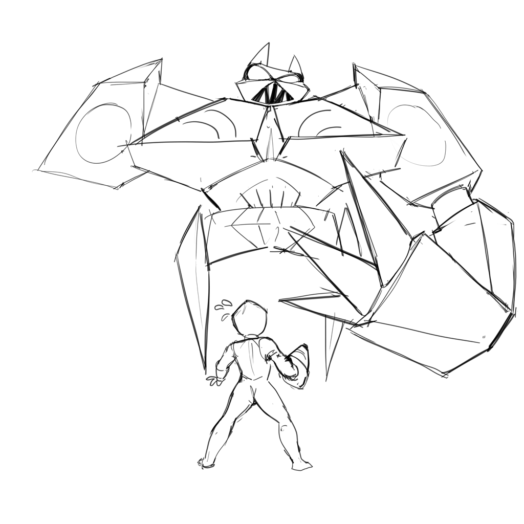 A look at the process for this one! Scrapped the first idea as I wanted to go with something that more closely represented the gameplay. Quickly blocked the scene out in 3D to help get started on a final composition. 