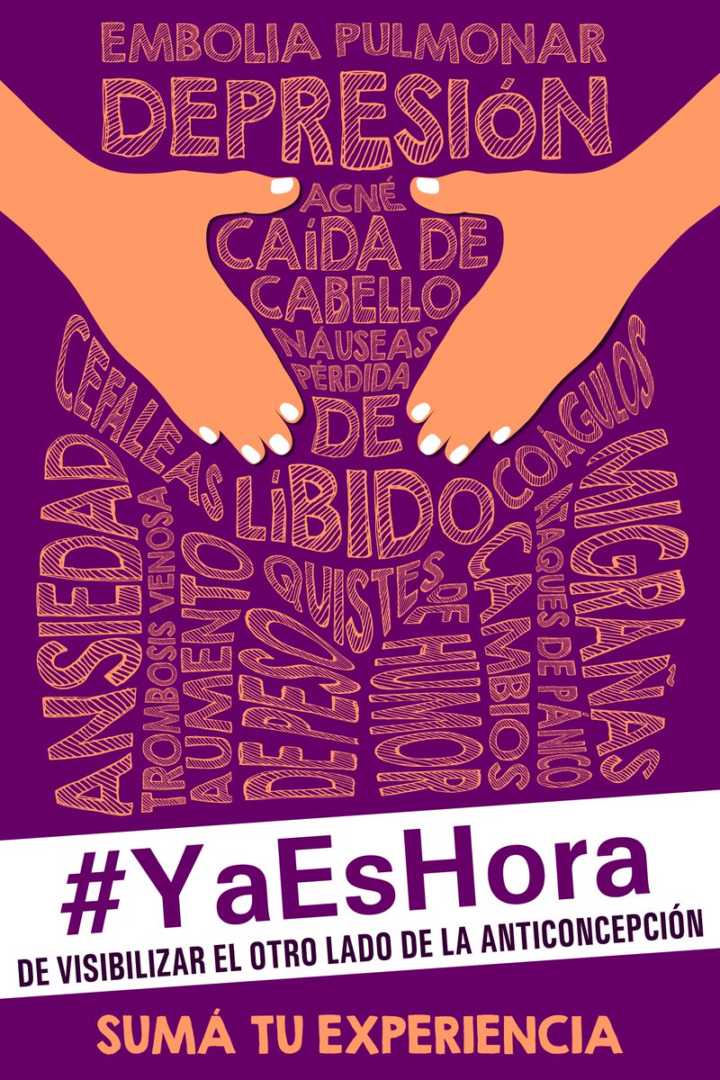 ciudadoconeldiu's tweet photo. #YaEsHora de que la revolución feminista llegue al sistema de salud. Miles de mujeres de todo el mundo sufrimos de depresión, acné, coágulos etc, por consumir anticonceptivos. #YaEsHora de que nos escuchen y se tomen medidas para mejorar la experiencia anticonceptiva. https://t.co/xh4EELCOvG