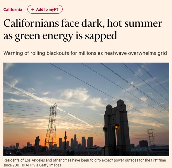 k2pointO's tweet photo. @TheTorontoSun @PNozhka @JustinTrudeau You only need to ask California. 

They tried Green. The got black.

#UpsideDown #LiberalWorld #cdnpoli @JonathanWNV @environmentca https://t.co/cEYszKxdjf