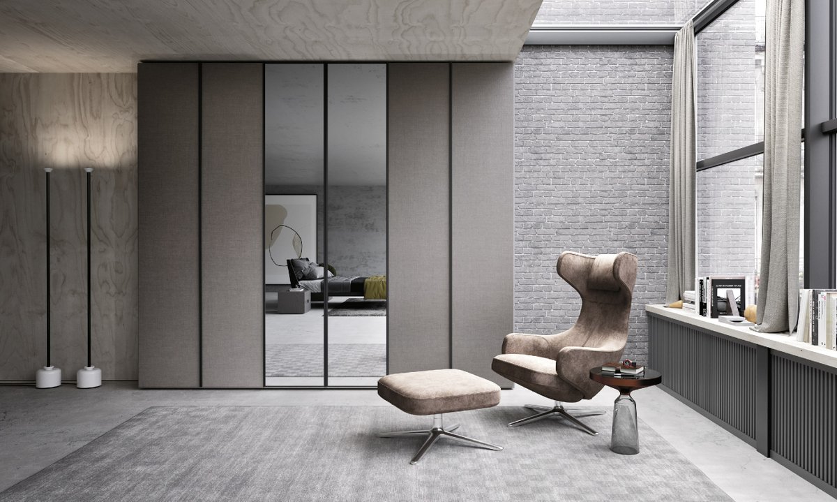 mobilgamspa's tweet photo. #Armadi Battente| comp 336

Trasparenze di vetri e specchi si mixano con gusto deciso a superfici materiche dalla trama tessuto e laccati.

#interiordesign #mobilgam #madeinitaly #furniture #design #funzionalità #nightcollection #arredamentomoderno #homedesign #wardrobe #bedroom https://t.co/jGIZUzqQ90