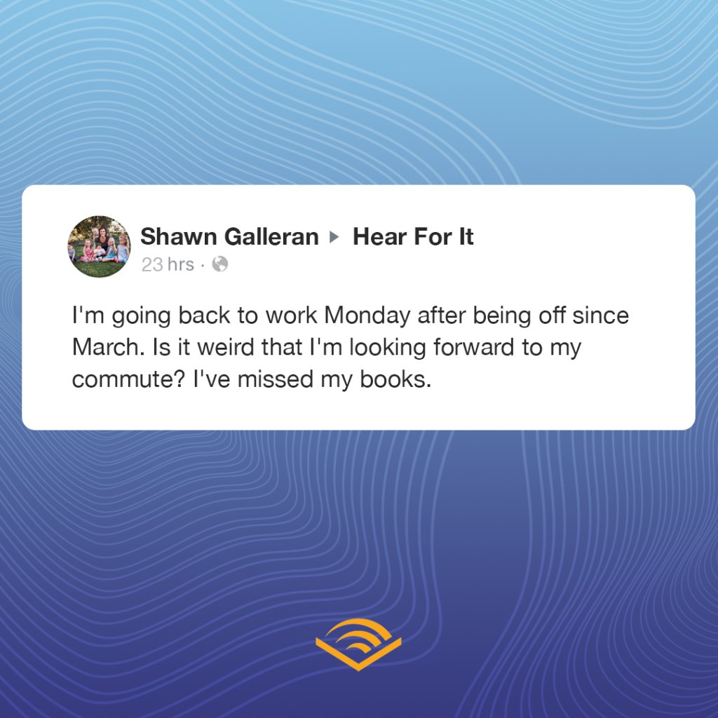 audible_com's tweet photo. Helloooo uninterrupted listening time! And all the #audicted nodded in agreement. https://t.co/Nsjz3UPhp1