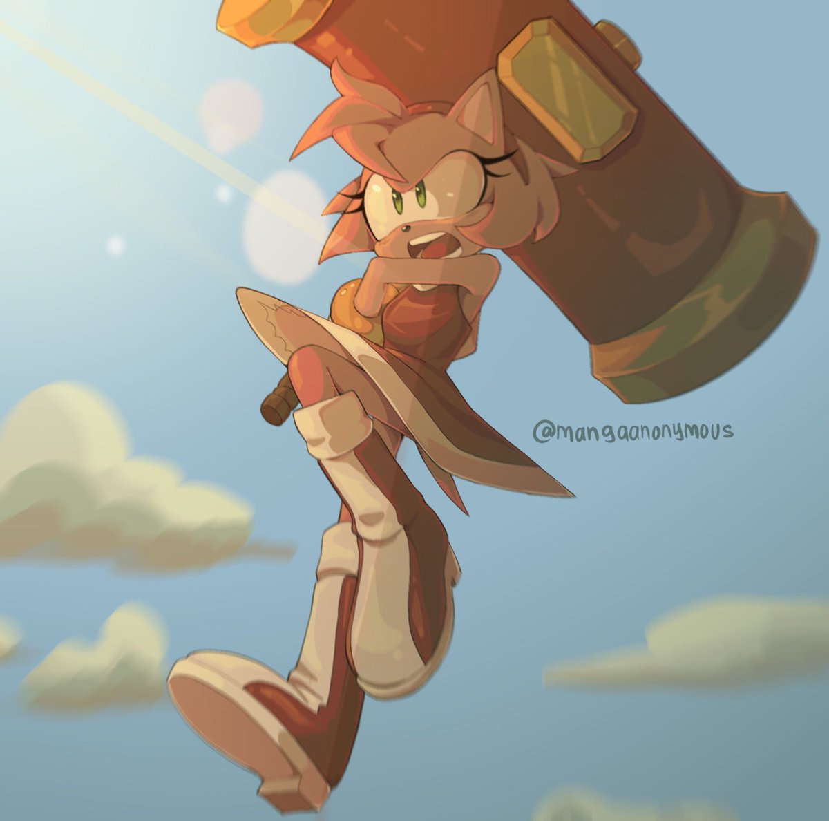 mangaanonymous0's tweet photo. Realised I totally forgot to upload some art I did here (as usual) so here are a couple drawings of #AmyRose and #SonicTheHedgehog (speed paint for the sonic one is on my YouTube channel!) https://t.co/5nRw7KYBa5