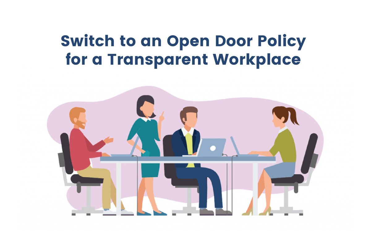 GopaSbl's tweet photo. What does an open-door policy mean? How can it benefit an organization? Here are a few insights on the advantages you can gain by following an #opendoorpolicy to communication.
https://t.co/ydGcTaVs8q
#TransparentWorkplace #workculture https://t.co/KvX0KfCFfM